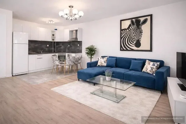 Soggiorno; vista, luce naturale, stile moderno, pavimento in legno