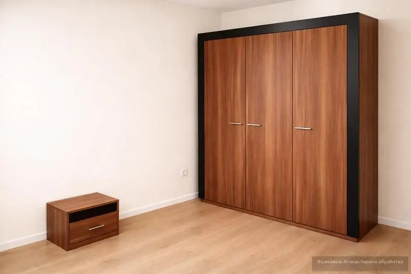 Camera da letto; pavimento in legno, stile moderno