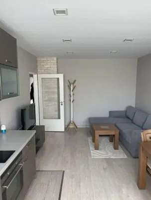 Obývací pokoj; přirozené světlo, dřevěná podlaha