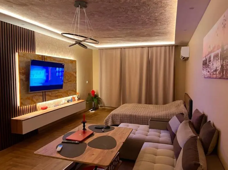 Soggiorno; luce naturale, stile moderno