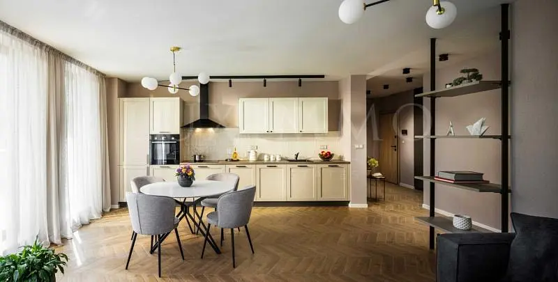 Кухиња; природно светло, модерни стил