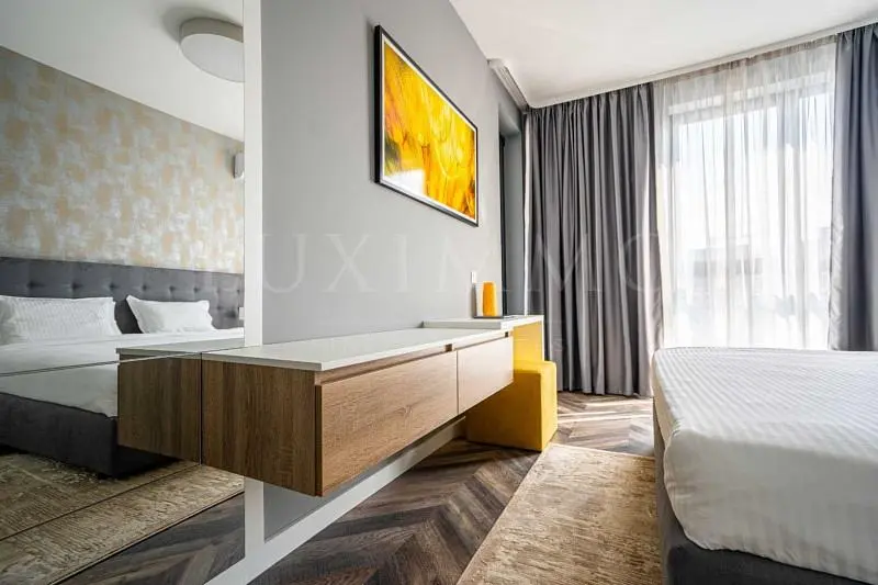 Chambre; lumière naturelle, style moderne
