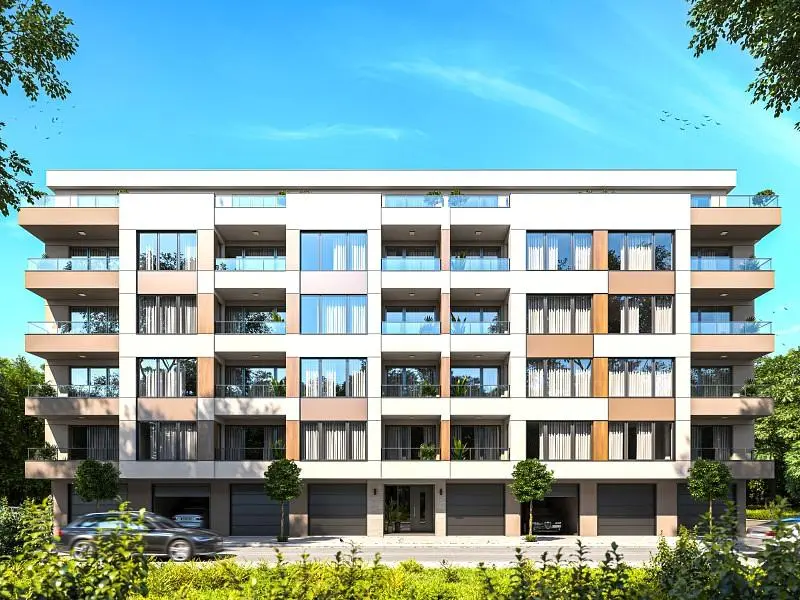 Dům a okolí; výhled