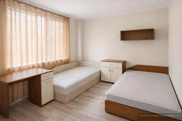 Camera da letto; luce naturale, pavimento in legno