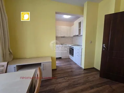 Kuchyně; kuchyňské spotřebiče, dřevěná podlaha, po rekonstrukci