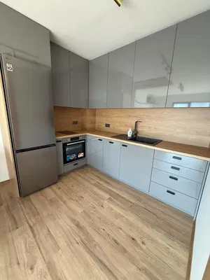 مطبخ; أجهزة المطبخ, مجدد, ضوء طبيعي, أسلوب عصري, أرضية خشبية