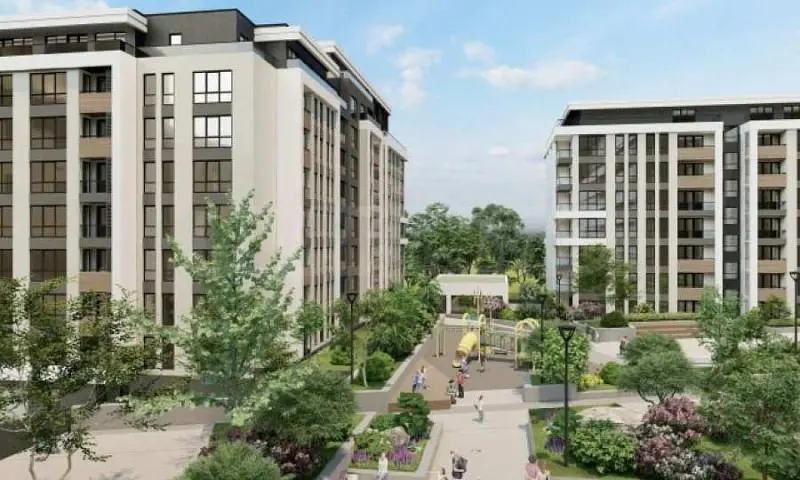 Maison et environs; vue