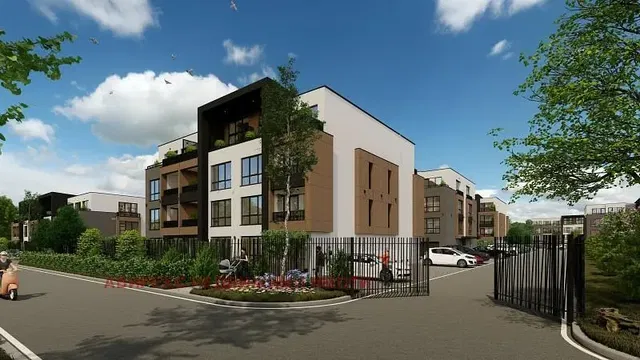 Maison et environs; vue