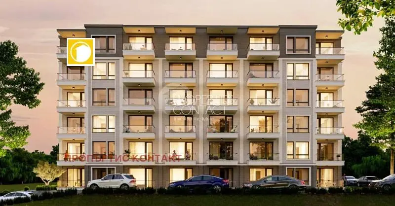 Casa e arredores; vista