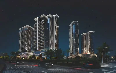 Maison et environs; vue