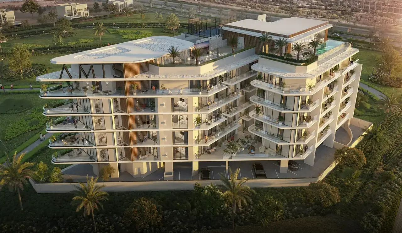 Maison et environs; vue