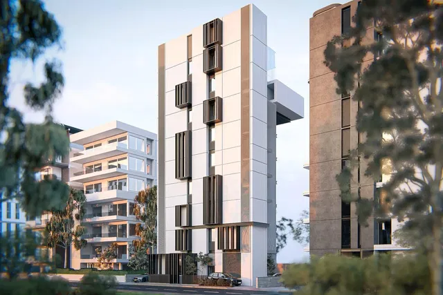 Casa e arredores; vista