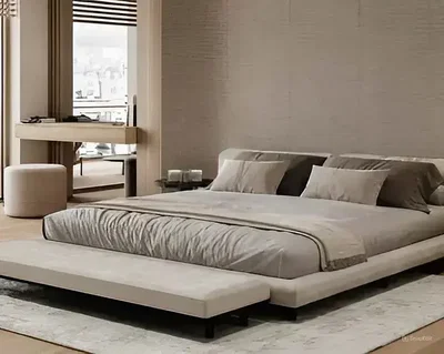 Chambre; lumière naturelle, style moderne