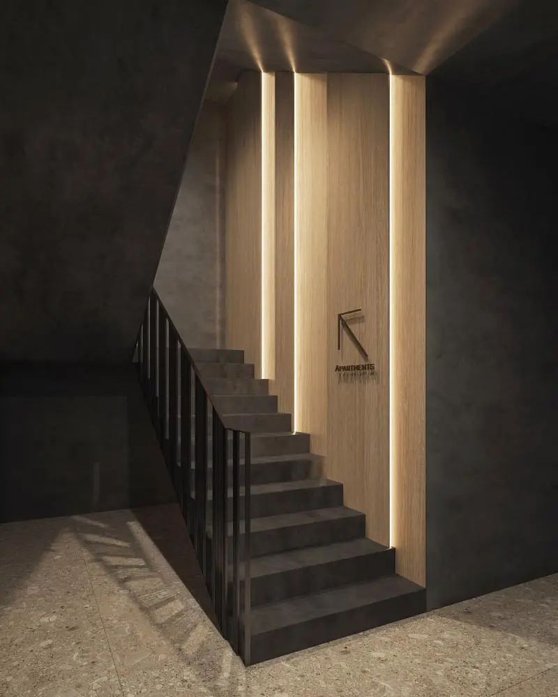 Ostale; drvene grede, moderan stil