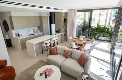 Wohnzimmer; blick, tageslicht, moderner stil