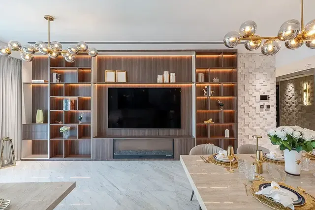 Living room; modern style, natural light, renovated