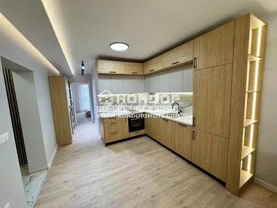 Kuhinja; kućanski aparati, drveni pod, prirodna svjetlost, moderan stil, renoviran