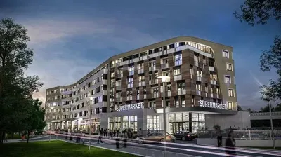 Кућа и околина; поглед, комерцијални