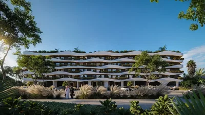 Maison et environs; vue