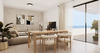 Wohnzimmer; blick, tageslicht, moderner stil, fliesenboden