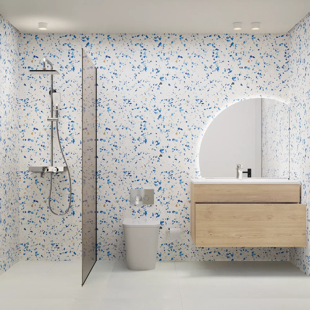 Badezimmer; tageslicht, renoviert