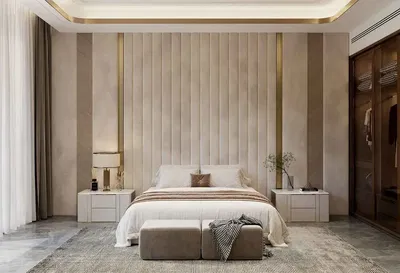 Chambre; style moderne, lumière naturelle, rénové