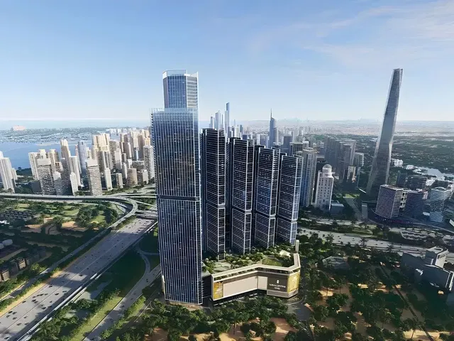 Maison et environs; vue