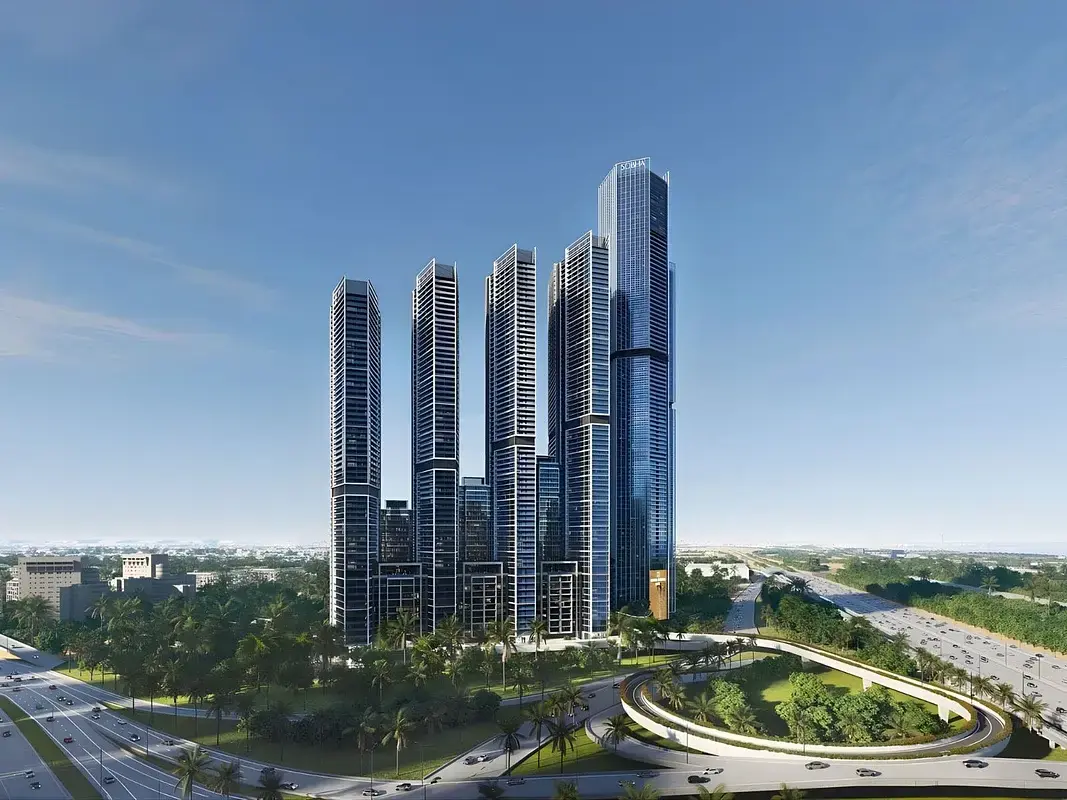 Maison et environs; vue