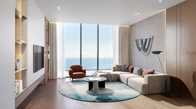 Living room; view, natural light, modern style
