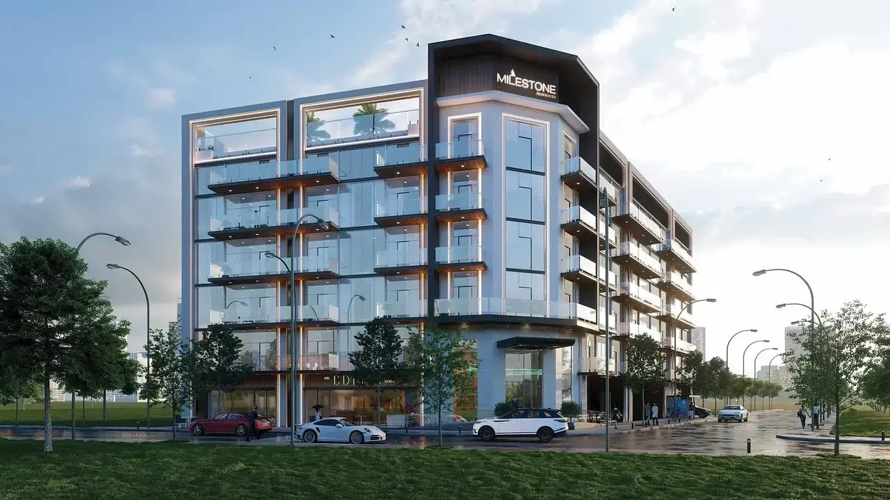 Maison et environs; vue