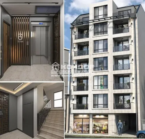 Casa y alrededores; vista, techos altos