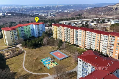 Casa e arredores; vista