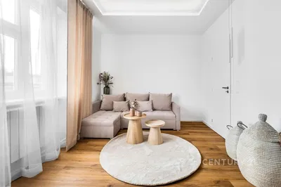 Obývací pokoj; přirozené světlo, dřevěná podlaha, moderní styl