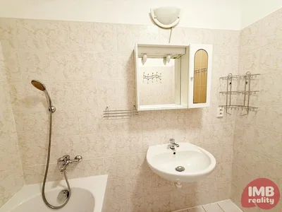 Koupelna; dlažba, po rekonstrukci, přirozené světlo, moderní styl