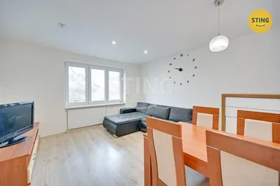 Obývací pokoj; dřevěná podlaha, přirozené světlo, moderní styl