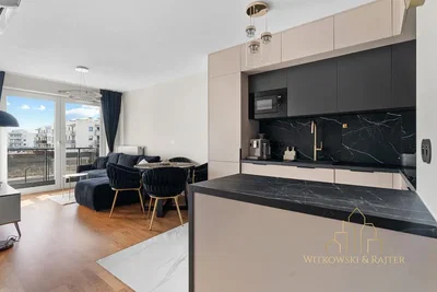 Cuisine; vue, électroménager, style moderne, parquet, lumière naturelle