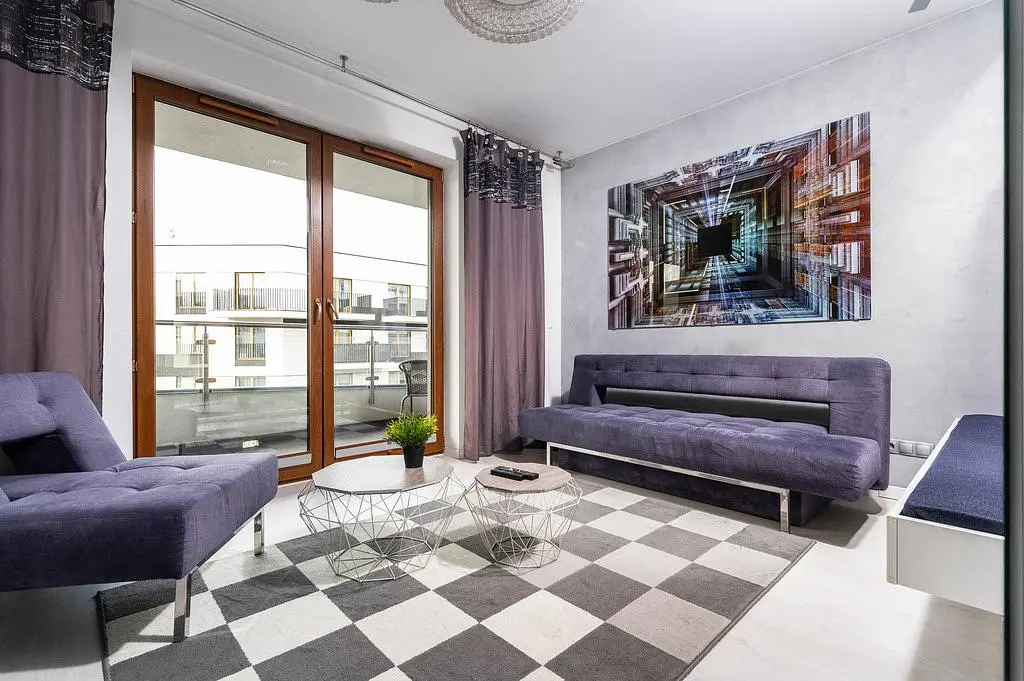 Salon; vue, lumière naturelle, style moderne