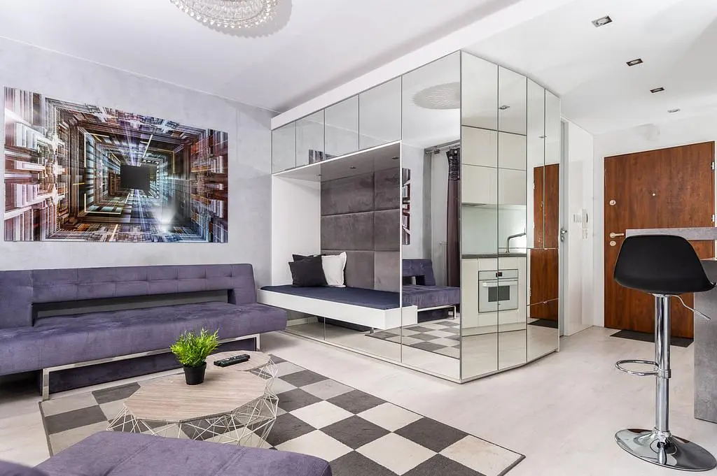 Salon; style moderne, lumière naturelle