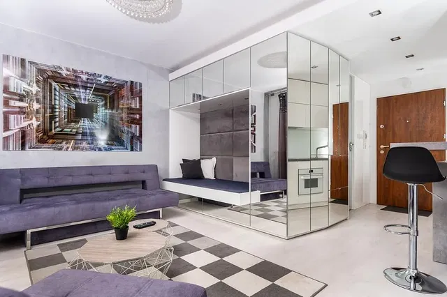 Salon; styl nowoczesny, światło dzienne