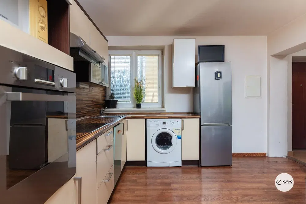 Kuchyně; kuchyňské spotřebiče, přirozené světlo, moderní styl