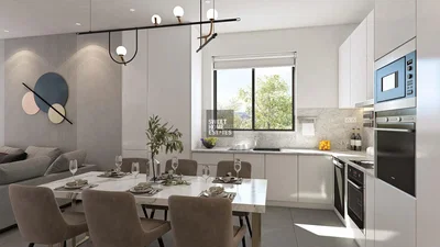 Küche; blick, küchengeräte, tageslicht, moderner stil