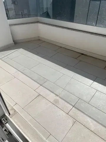 Balcony; tile floor, natural light