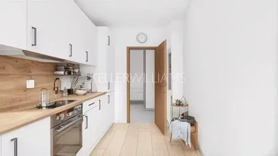 Mutfak; mutfak aletleri, doğal ışık, modern stil