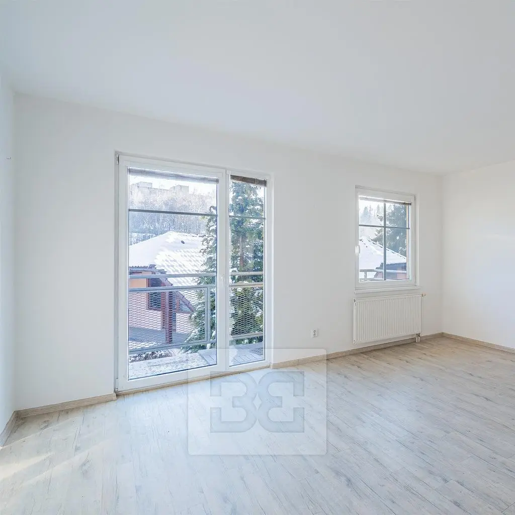 Living room; view, wood floor, natural light