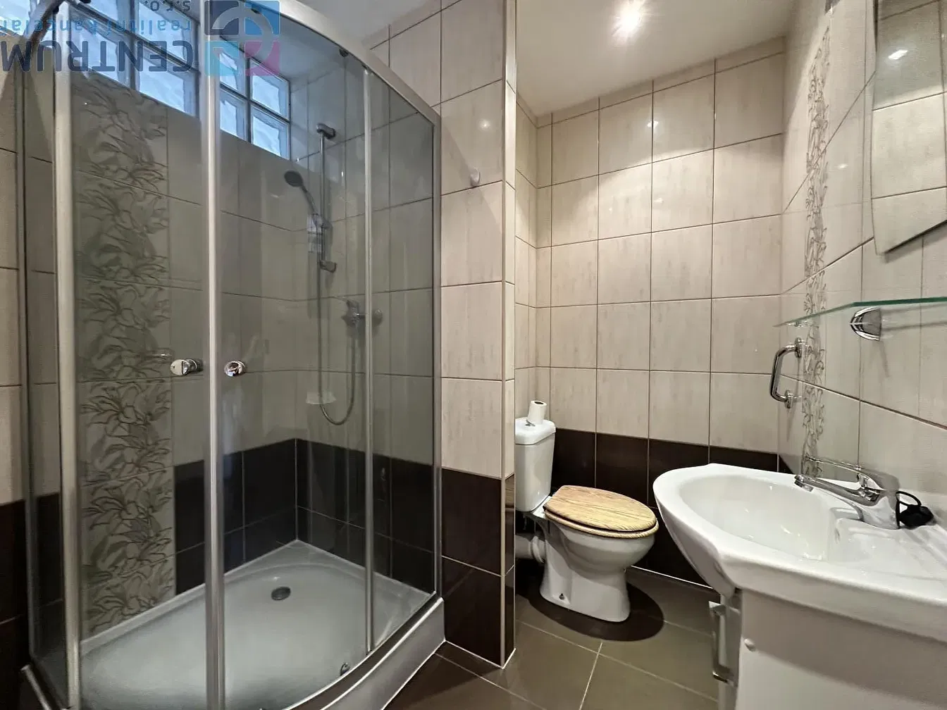 Banyo; fayans zemin, tadilatlı, doğal ışık, modern stil