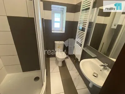 Banyo; fayans zemin, doğal ışık, tadilatlı