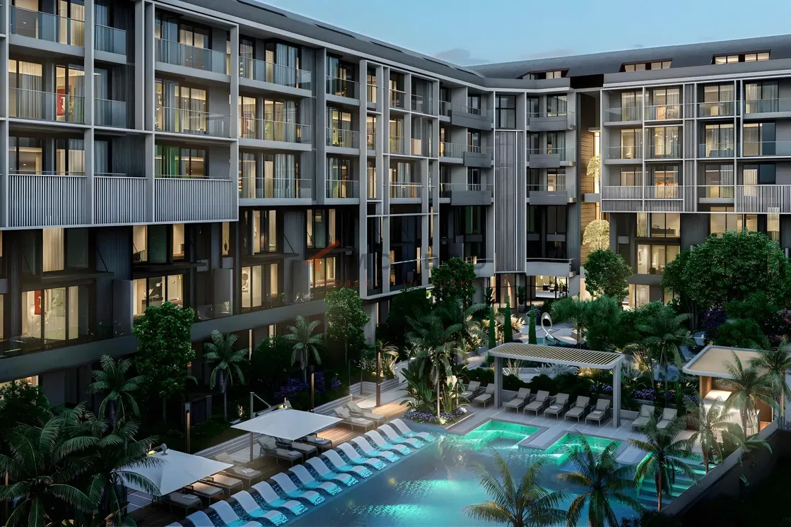 Casa e arredores; vista