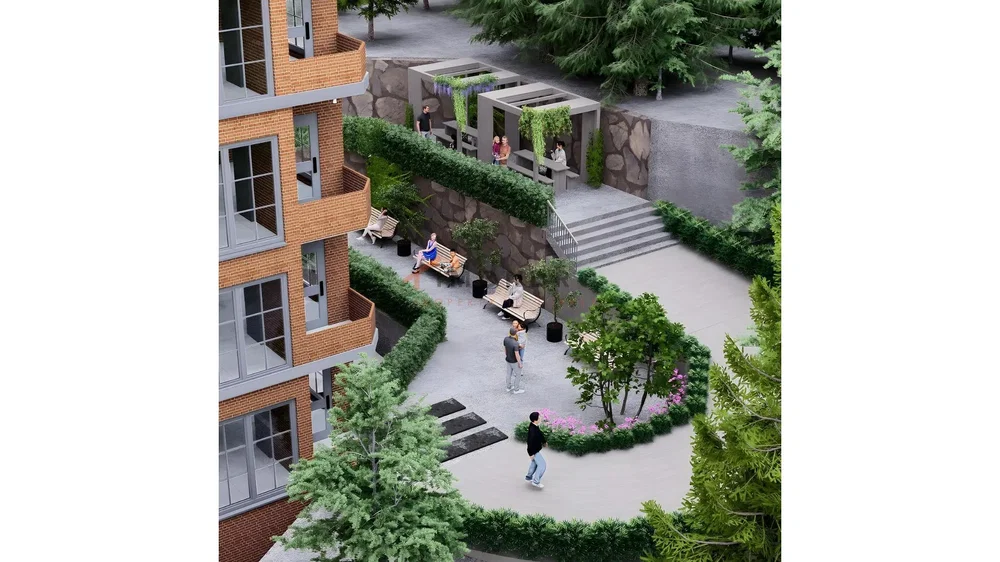 Haus und umgebung; blick, tageslicht