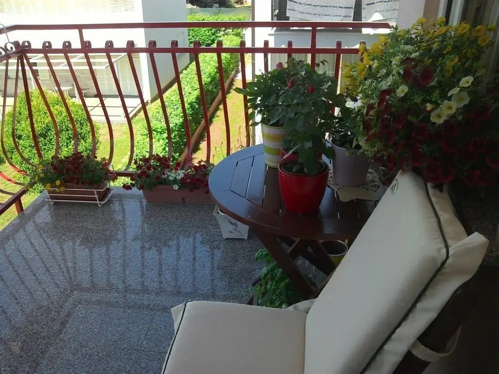 Balkon; tageslicht, blick