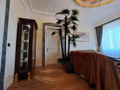 Obývací pokoj; dřevěná podlaha, přirozené světlo